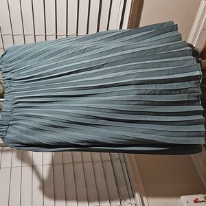 a new day Pleated Sage Green Skirt